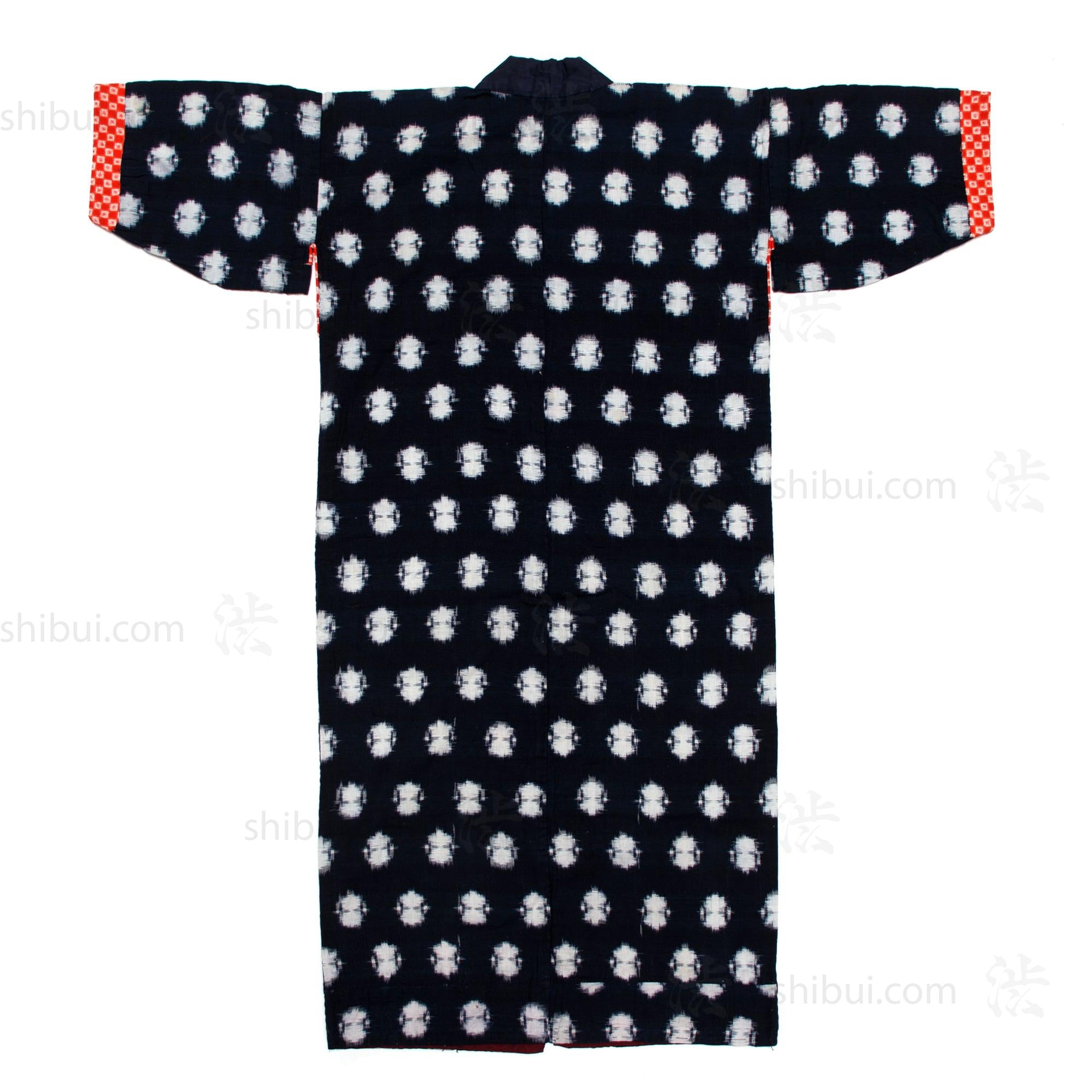 Quilted Indigo Kasuri Kimono