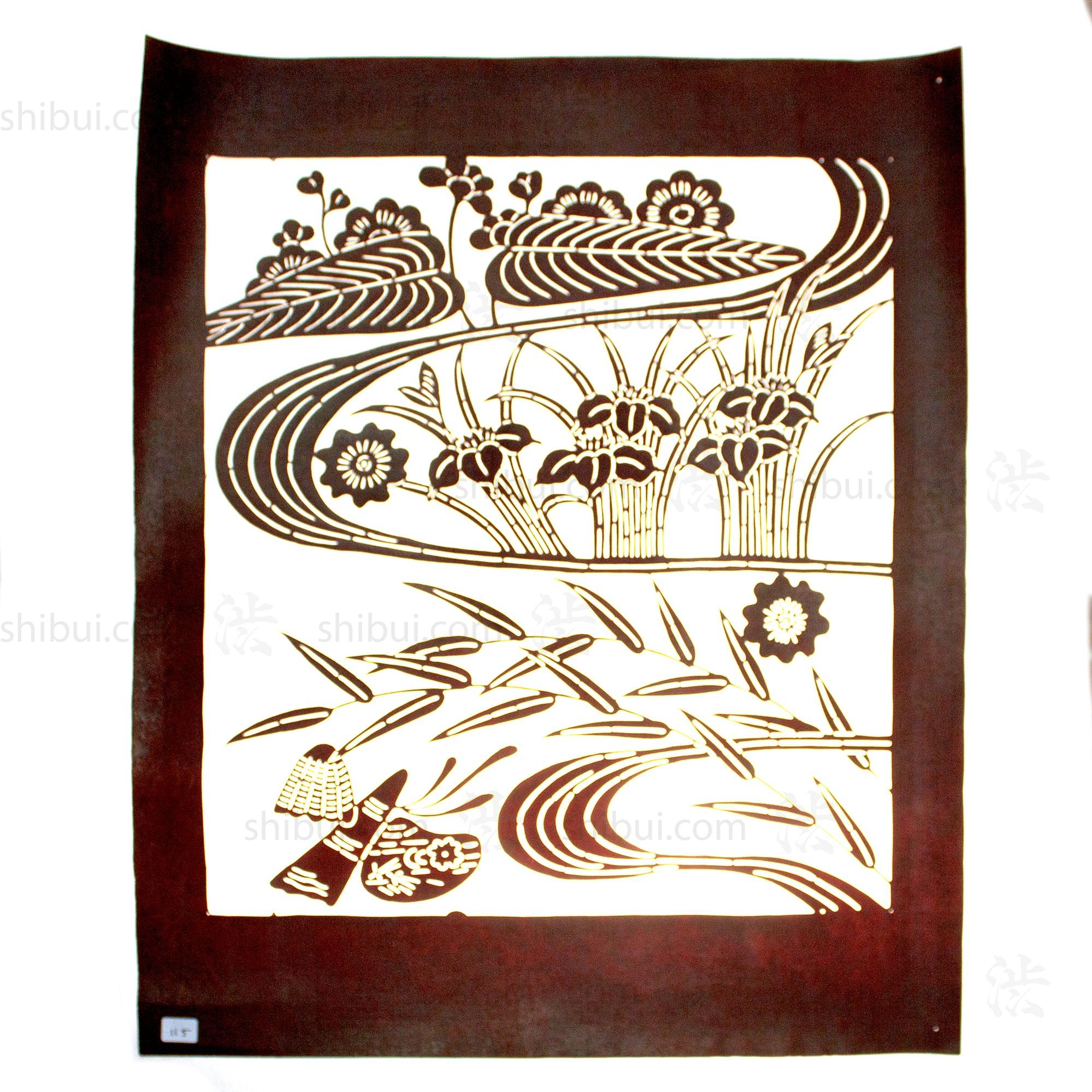 Katagami Japanese Lacquered Paper Stencil