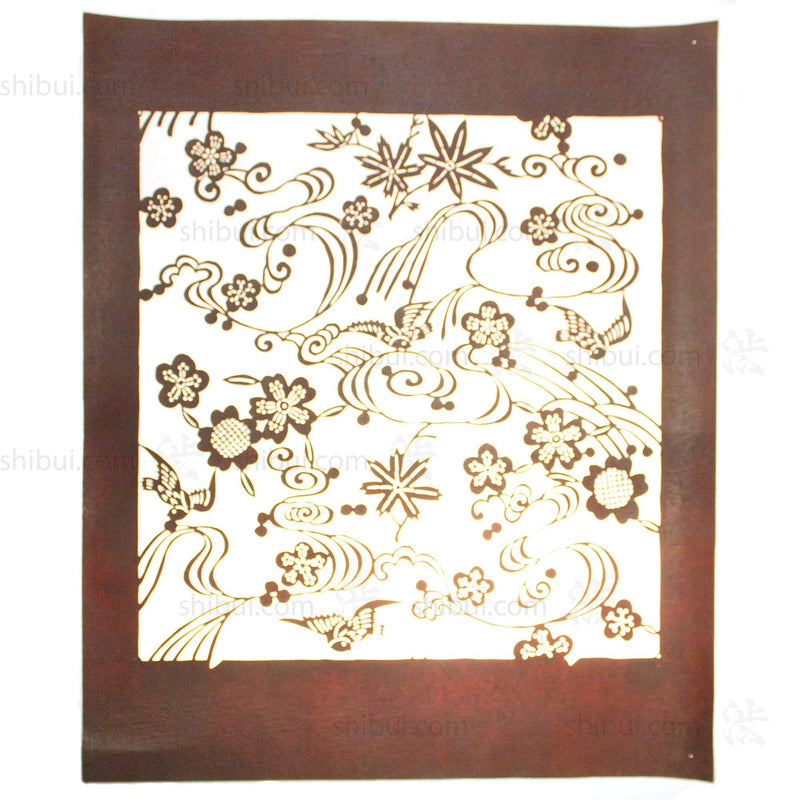Katagami Japanese Lacquered Paper Stencil