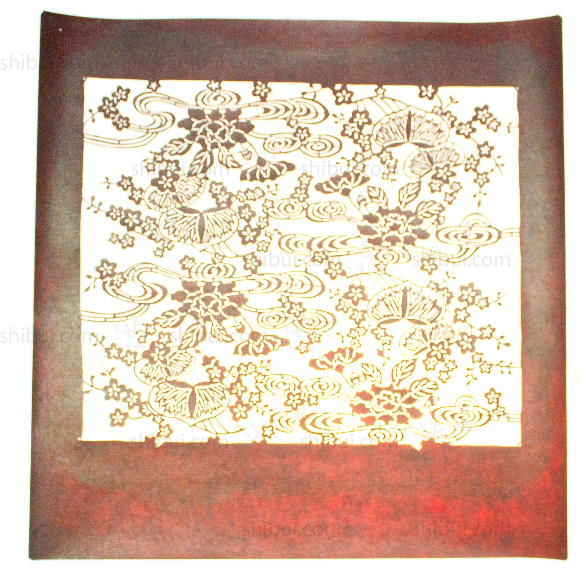 Katagami Japanese Lacquered Paper Stencil