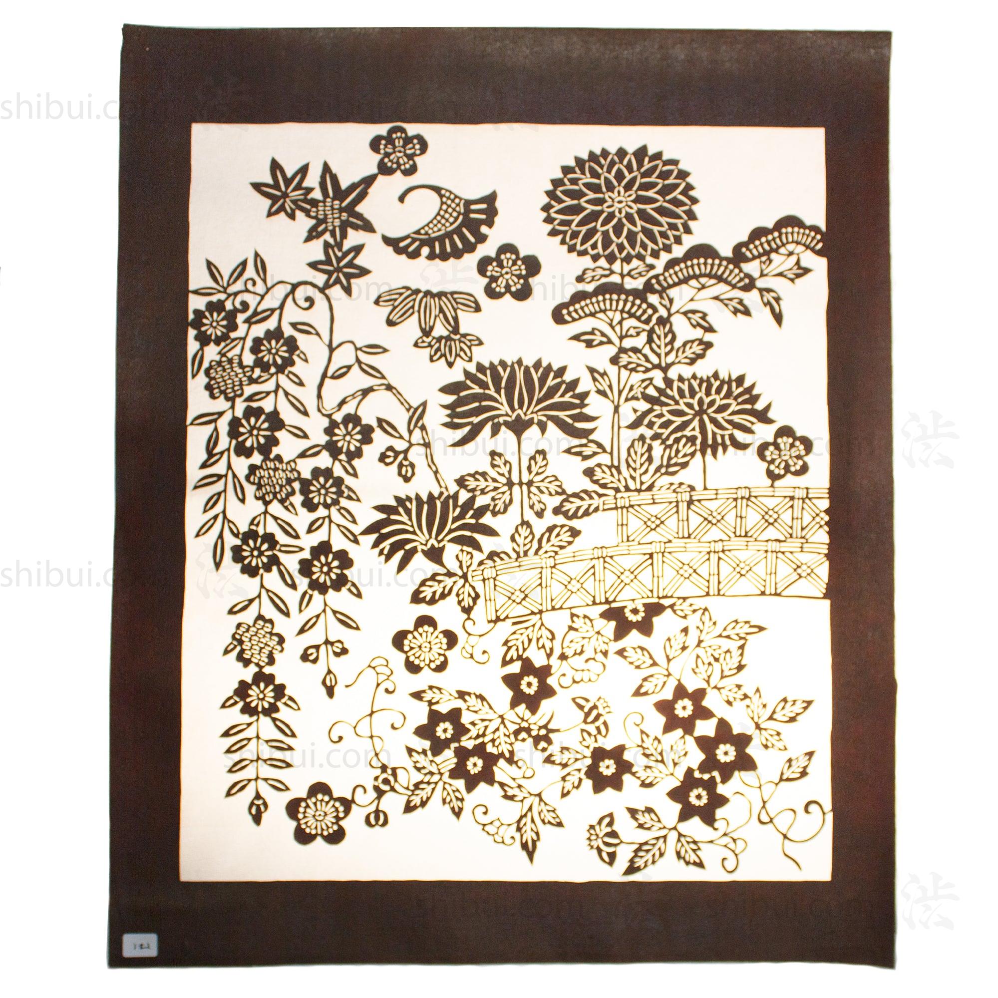 Katagami Japanese Lacquered Paper Stencil