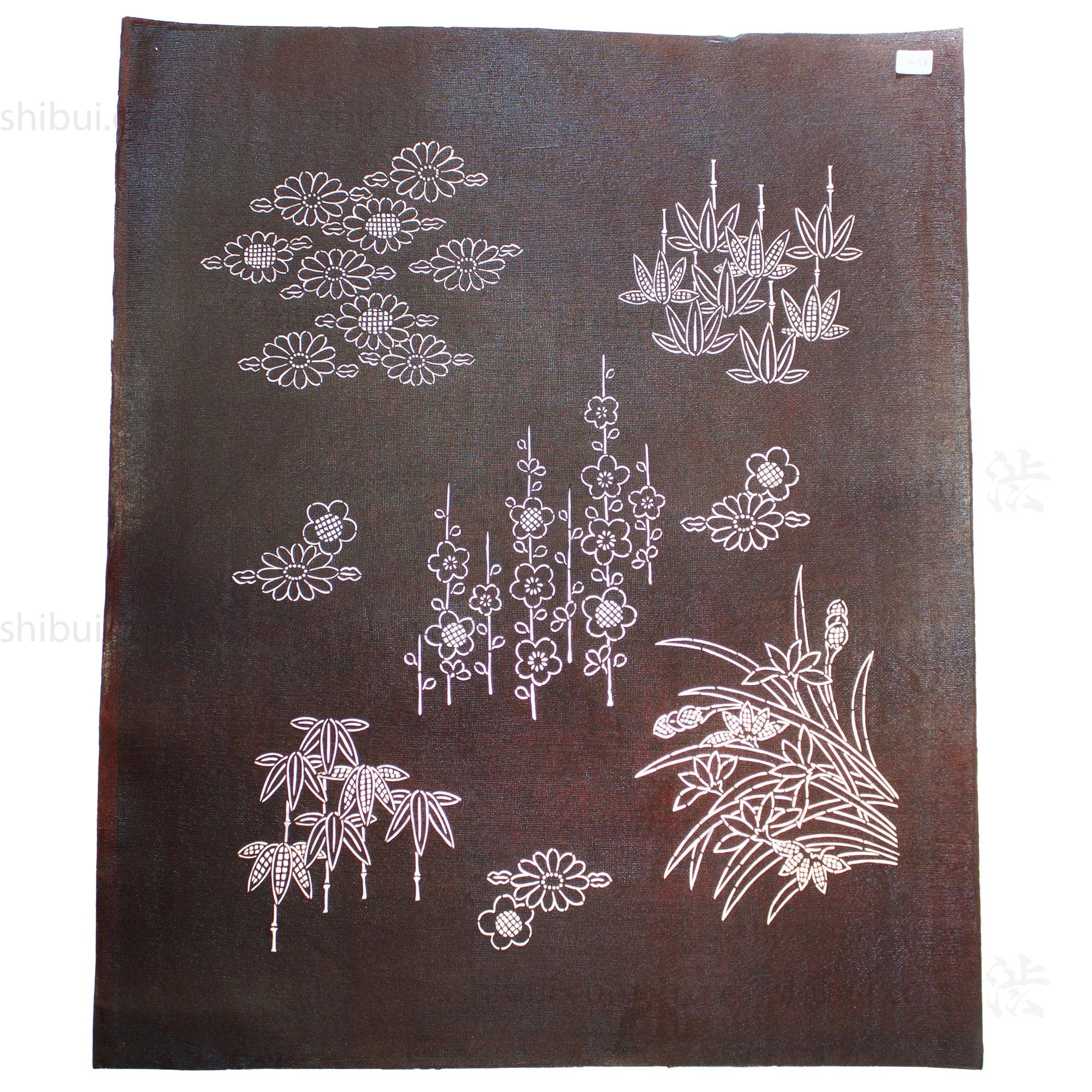 Katagami Japanese Lacquered Paper Stencil
