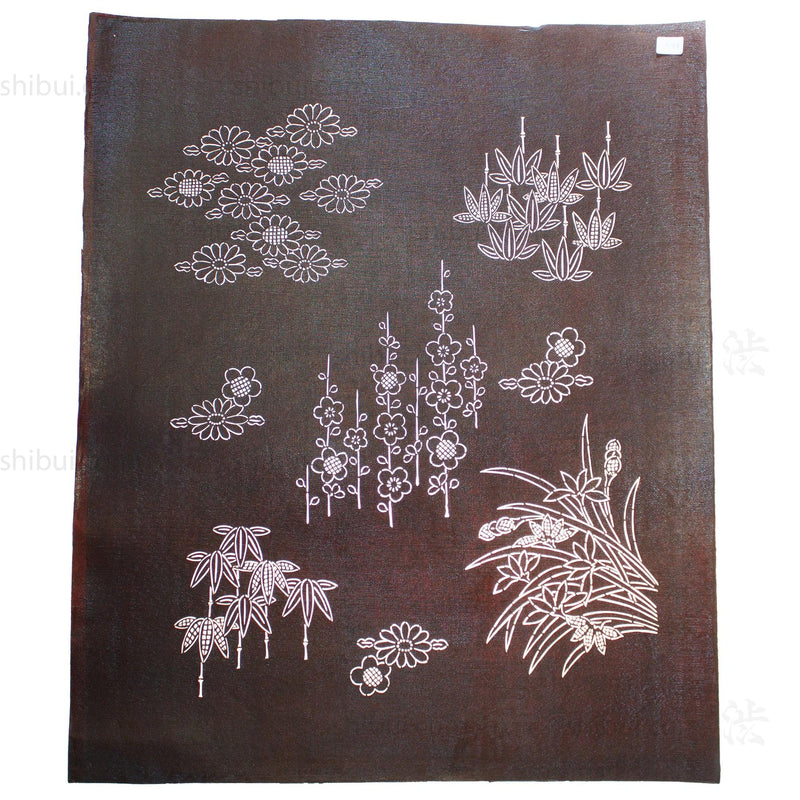Katagami Japanese Lacquered Paper Stencil