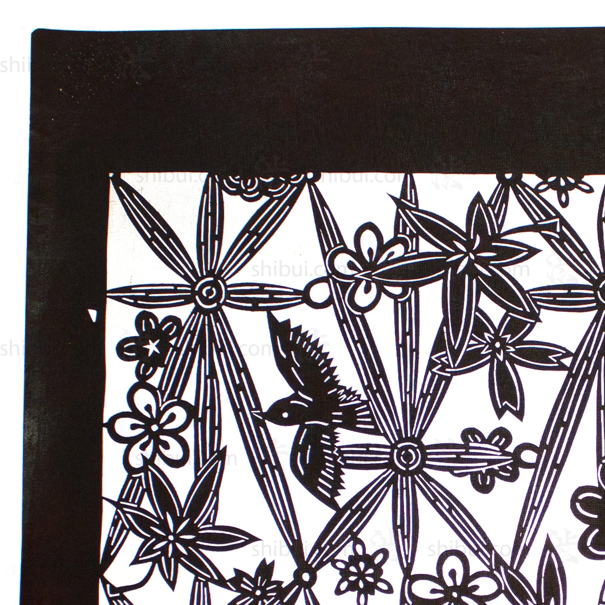 Katagami Japanese Lacquered Paper Mid Century Stencil