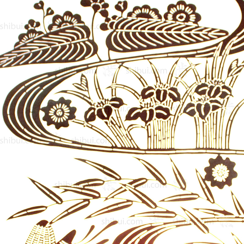 Katagami Japanese Lacquered Paper Stencil