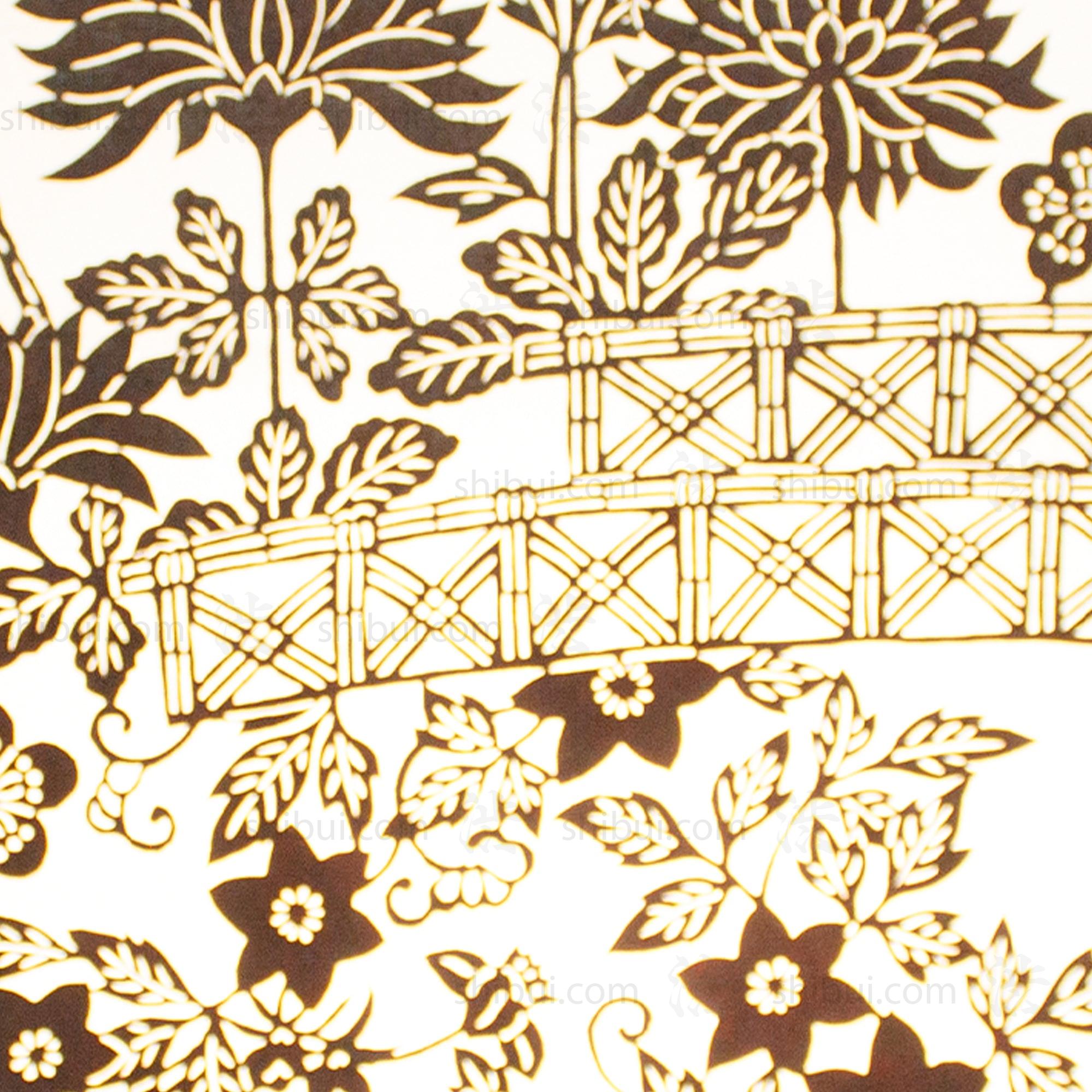 Katagami Japanese Lacquered Paper Stencil