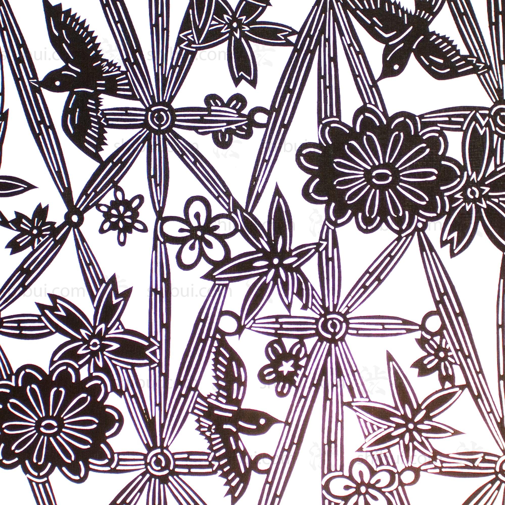 Katagami Japanese Lacquered Paper Mid Century Stencil