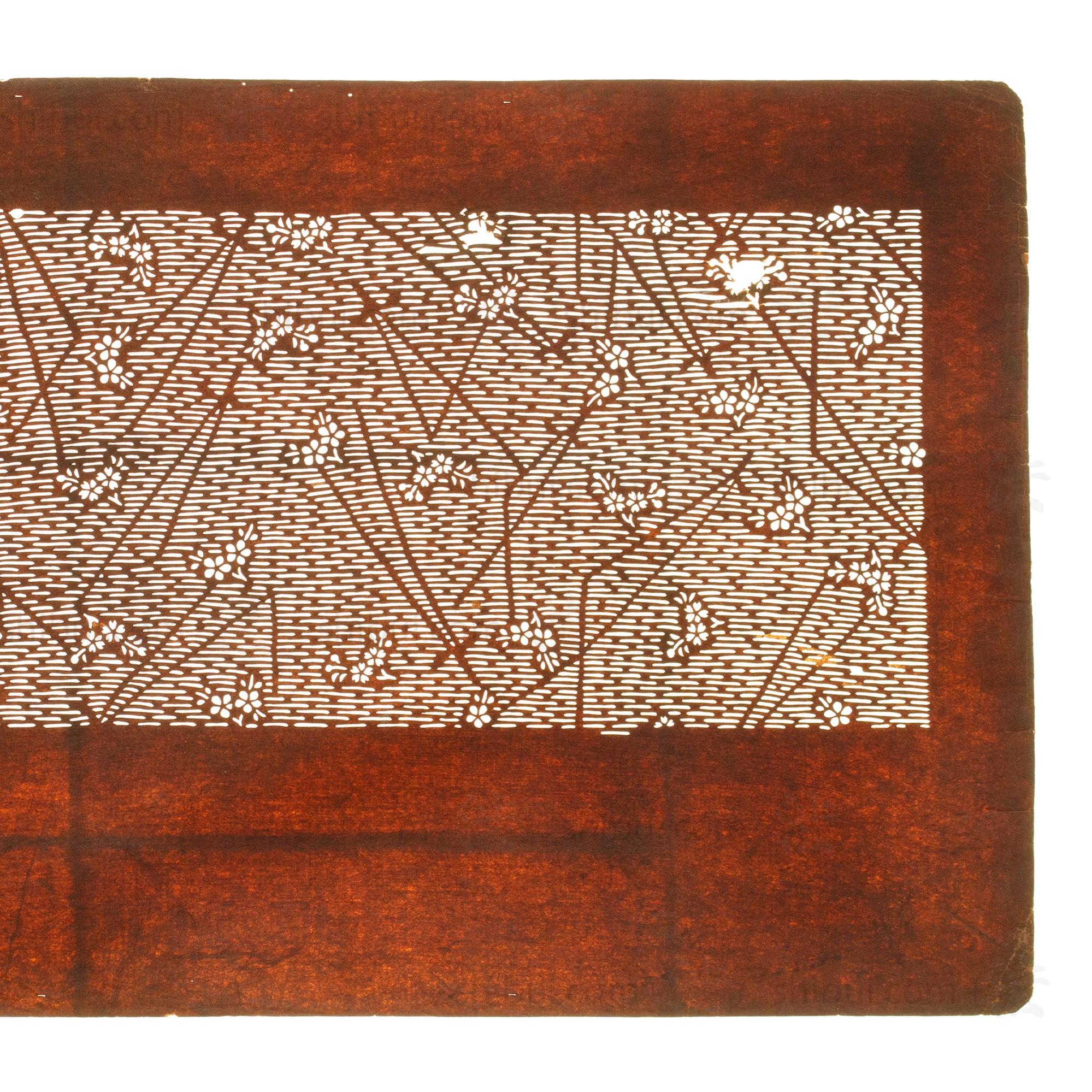 Edo Komon Katagami | Japanese Lacquered Paper Stencil