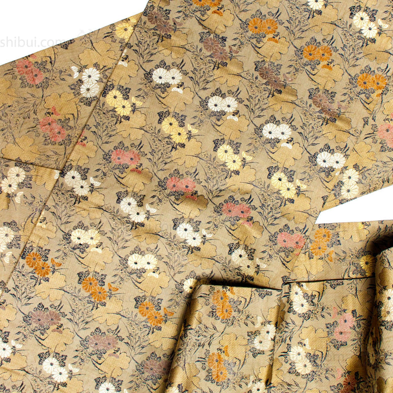 Japanese Silk Brocade Maru Obi