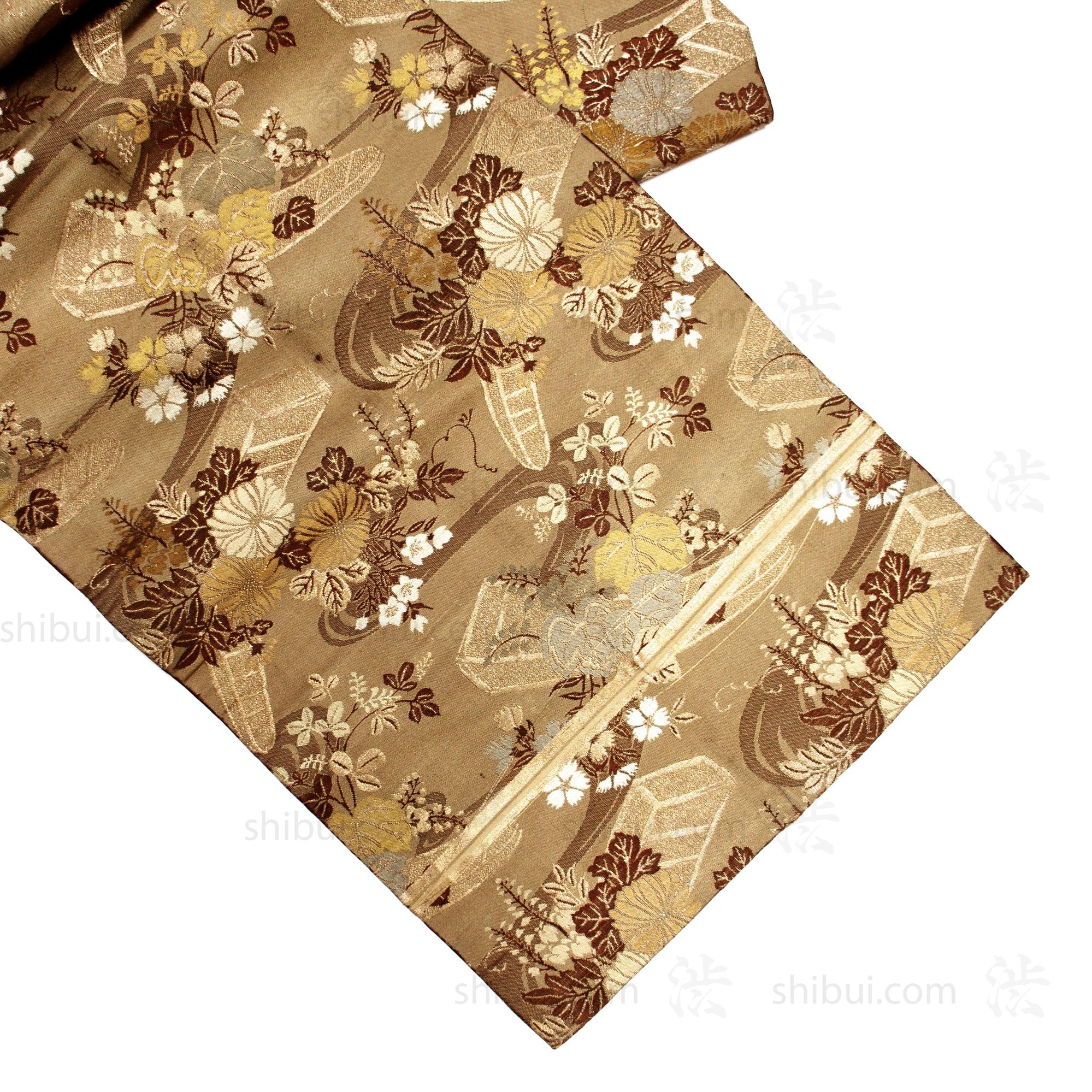 Japanese Silk Brocade Maru Obi