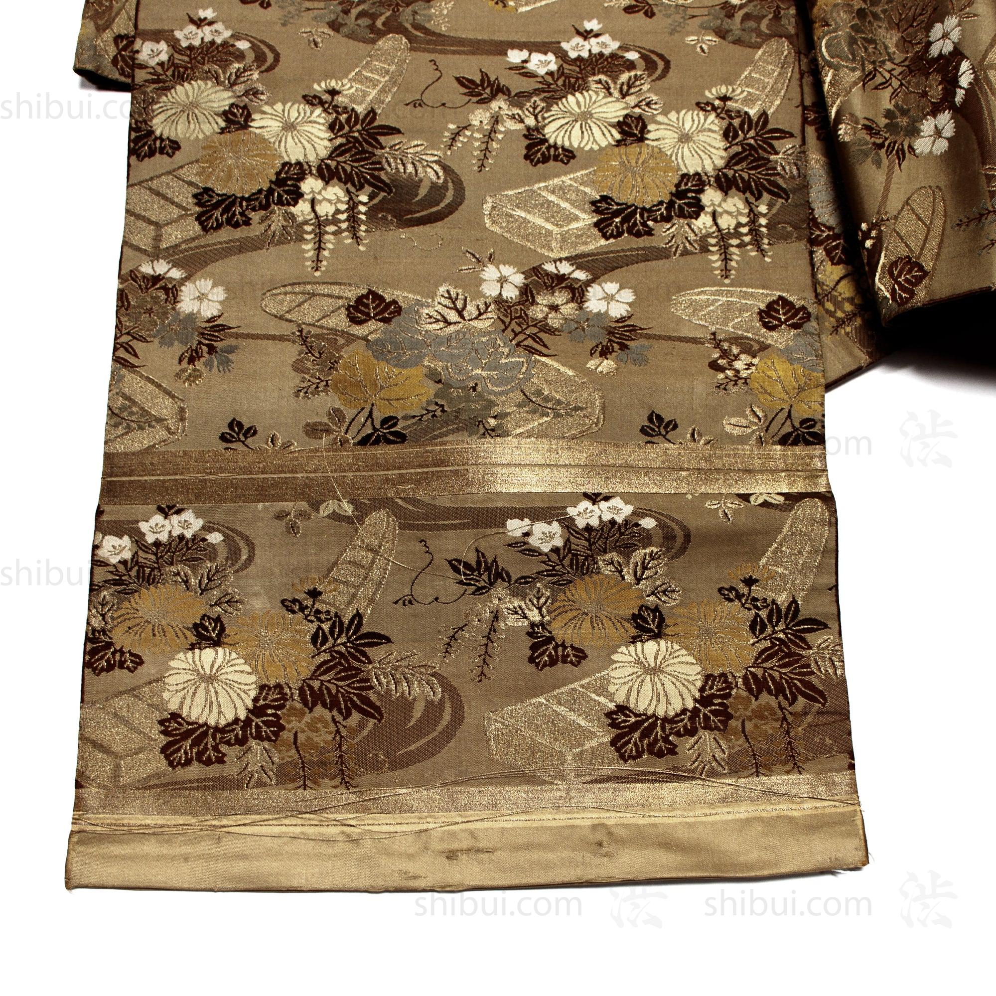 Japanese Silk Brocade Maru Obi