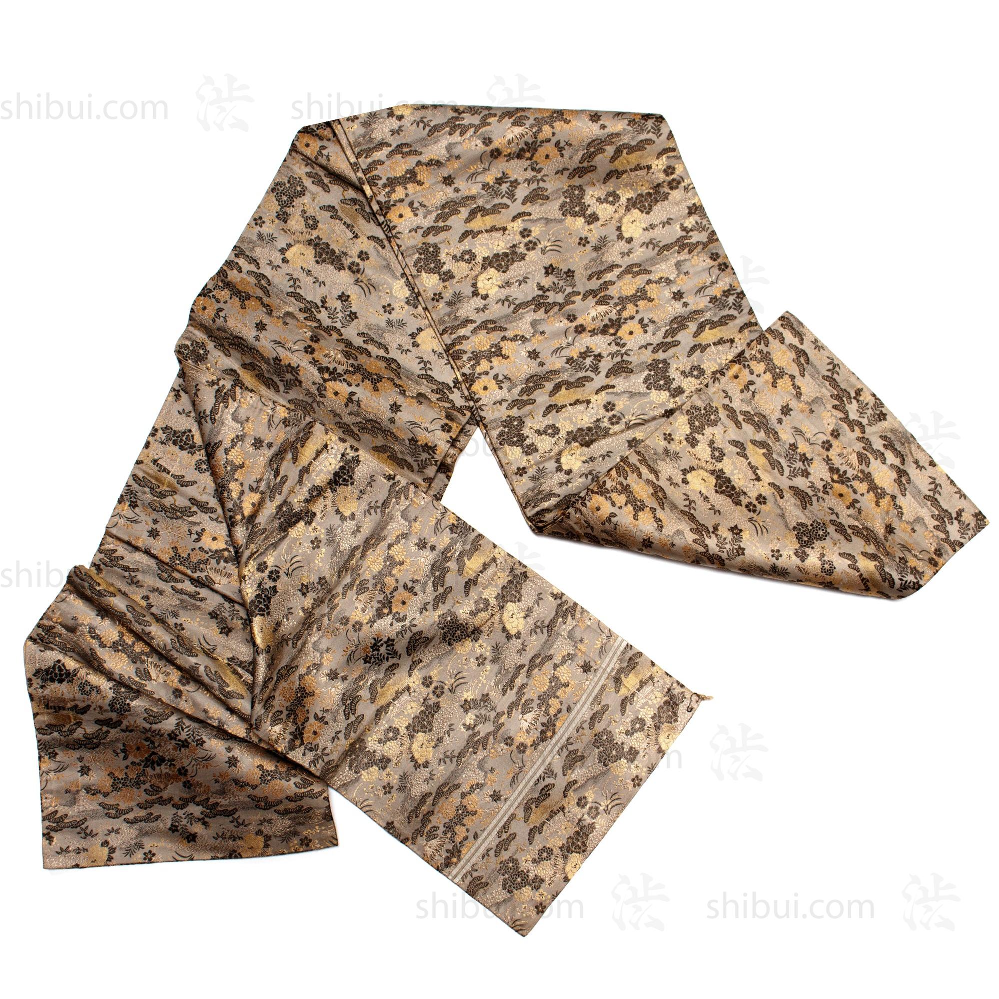 Japanese Silk Brocade Maru Obi
