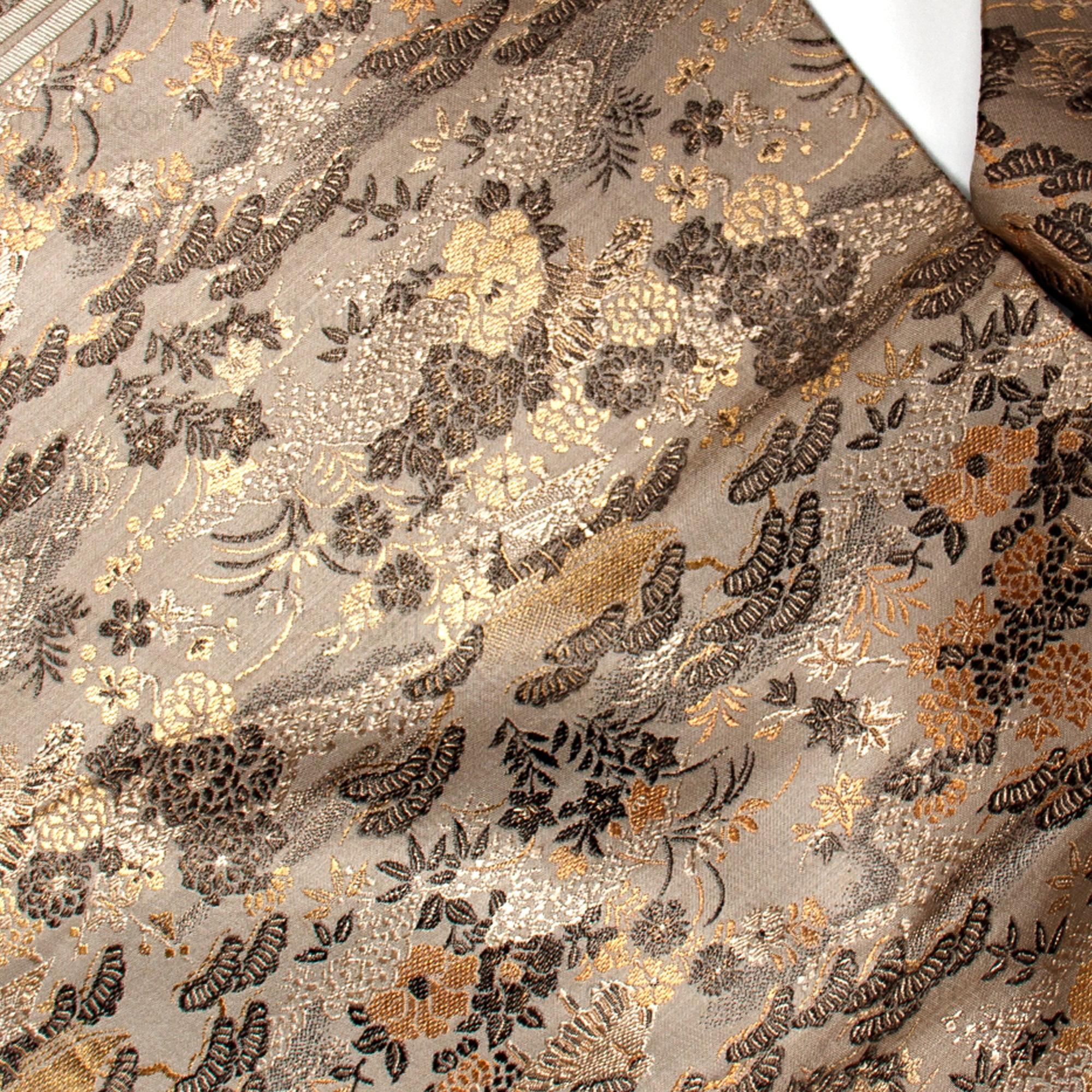 Japanese Silk Brocade Maru Obi