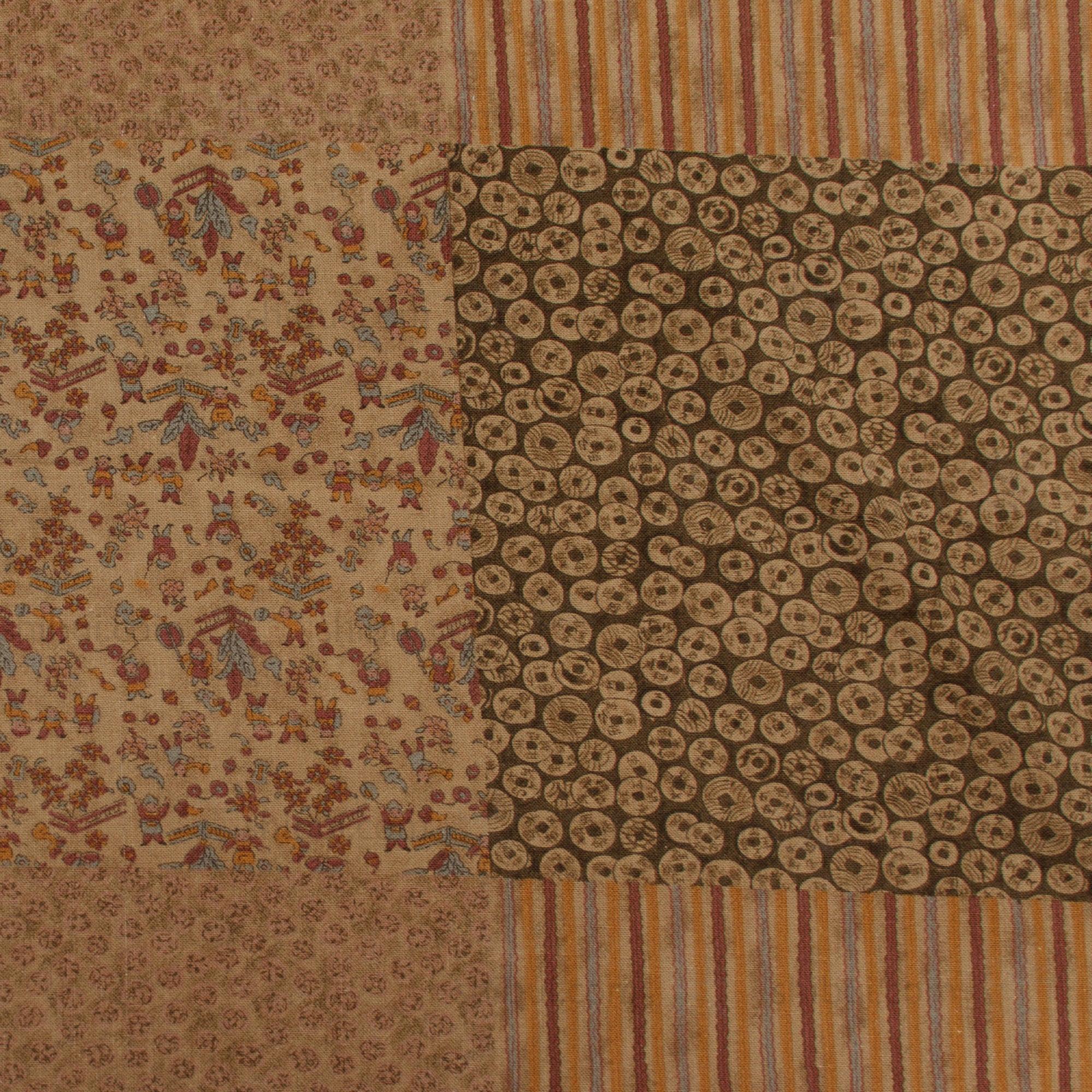 Vintage Sarasa Print Futonji, Showa Era.