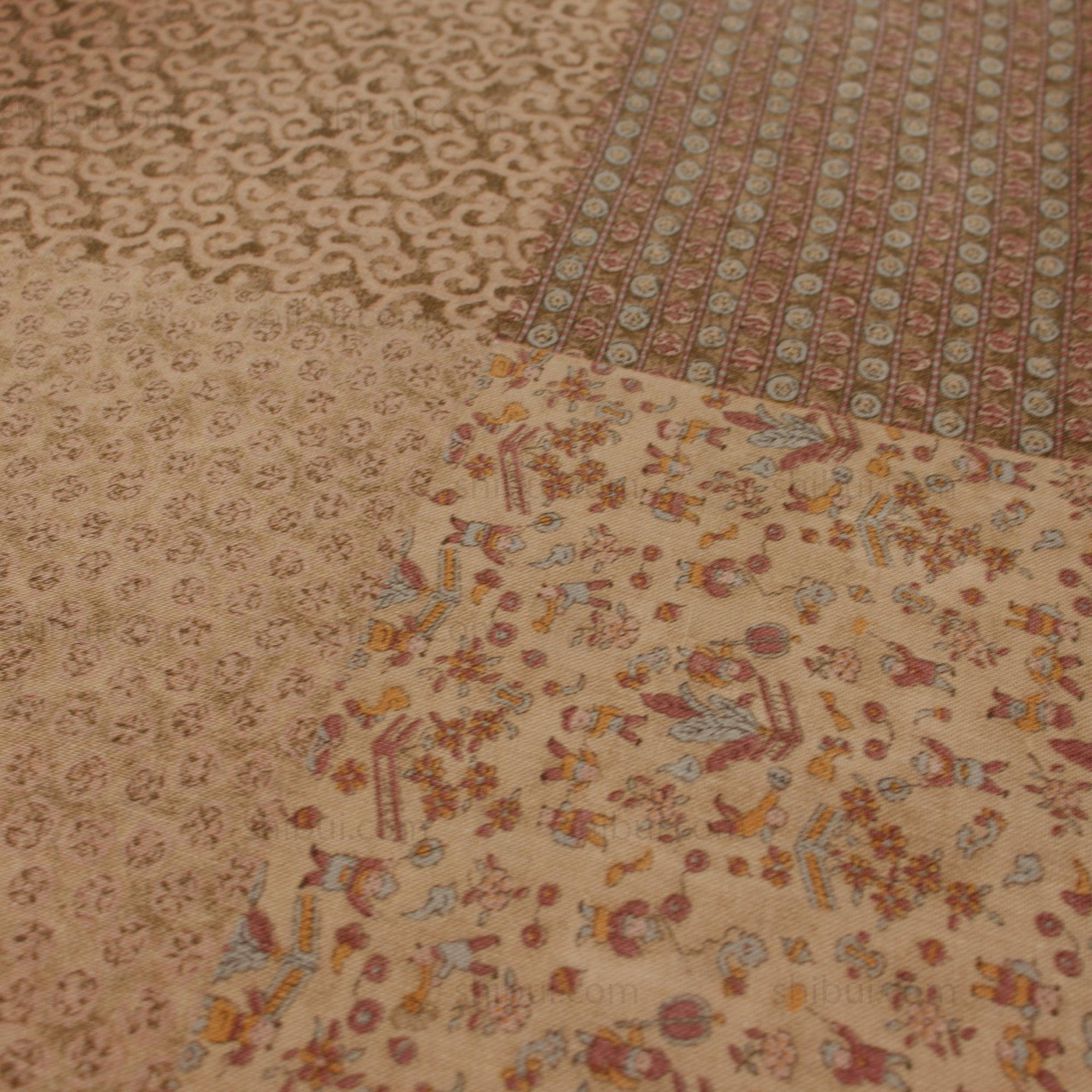 Vintage Sarasa Print Futonji, Showa Era.