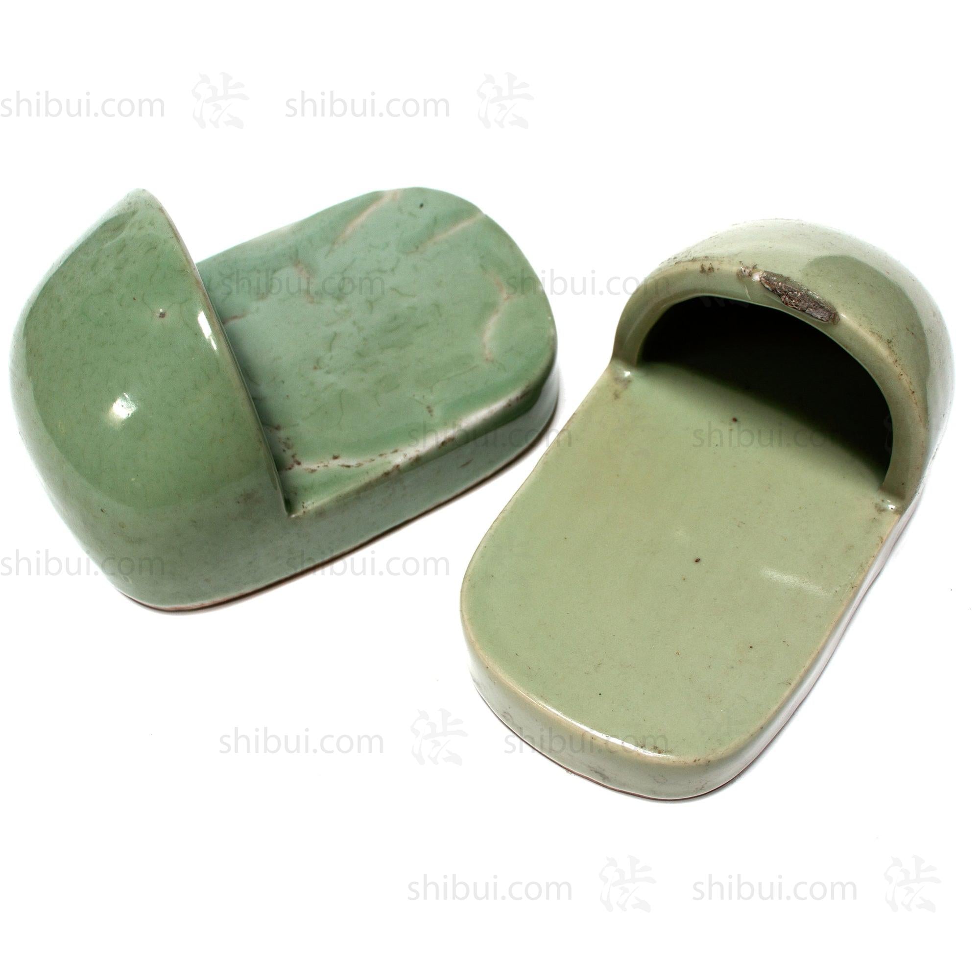 Japanese Antique Kawara-Geta | Ceramic Bathroom Slippers