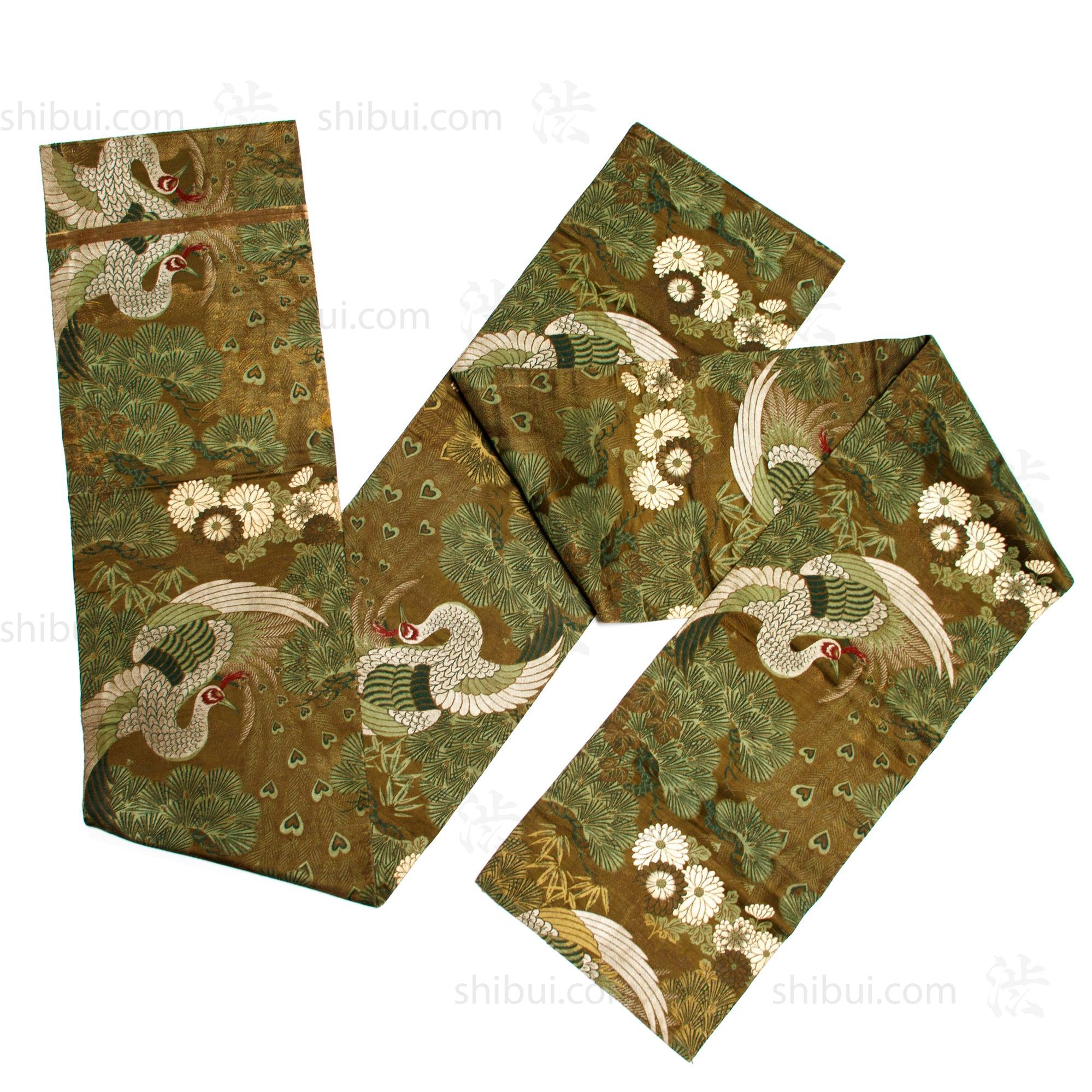 Japanese Silk Brocade Maru Obi