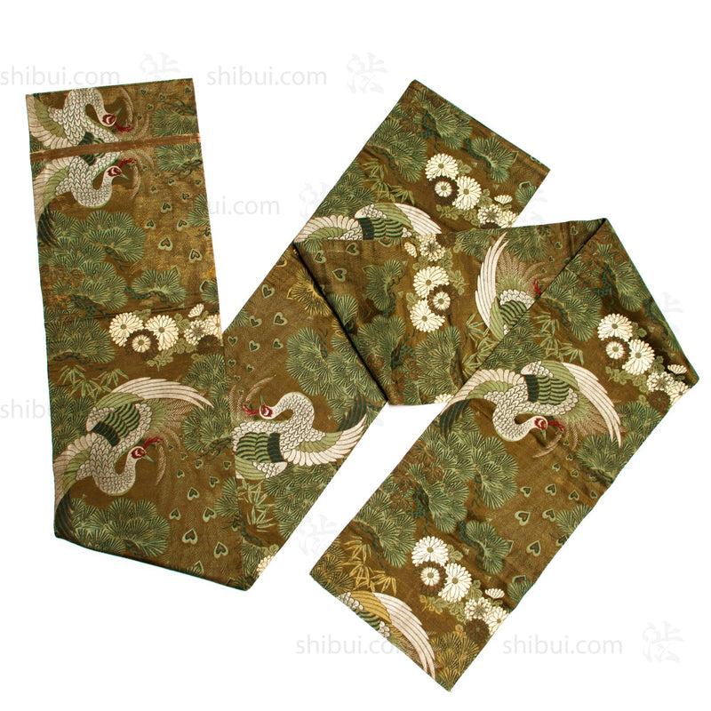 Japanese Silk Brocade Maru Obi