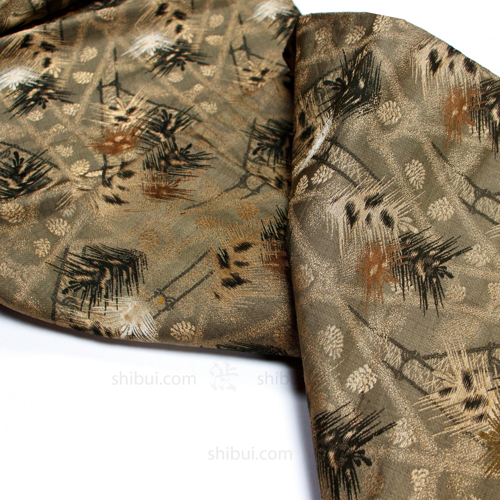 Japanese Silk Brocade Maru Obi