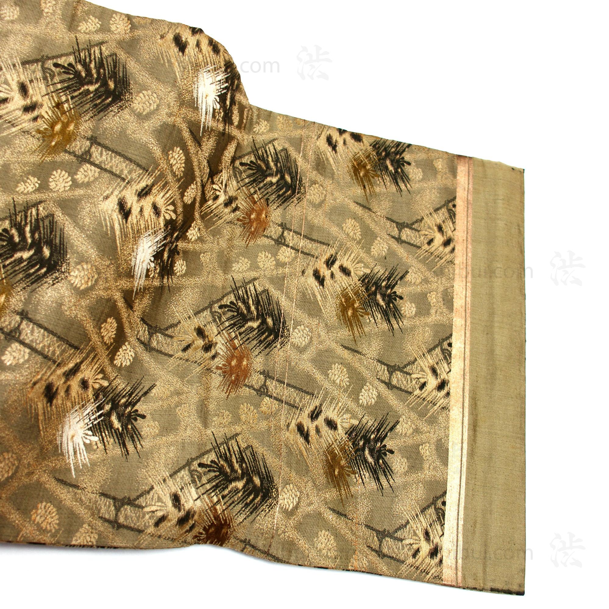 Japanese Silk Brocade Maru Obi