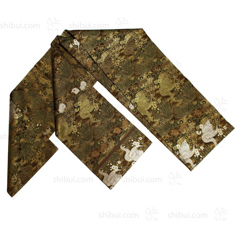 Japanese Silk Brocade Maru Obi