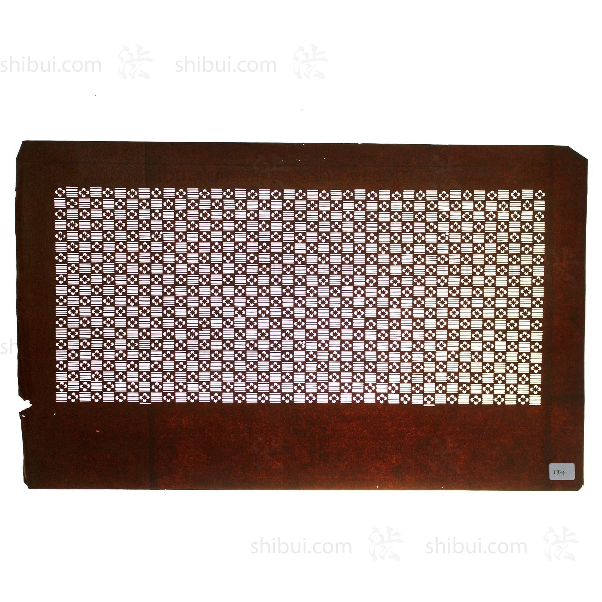 Katagami Japanese Lacquered Paper Stencil