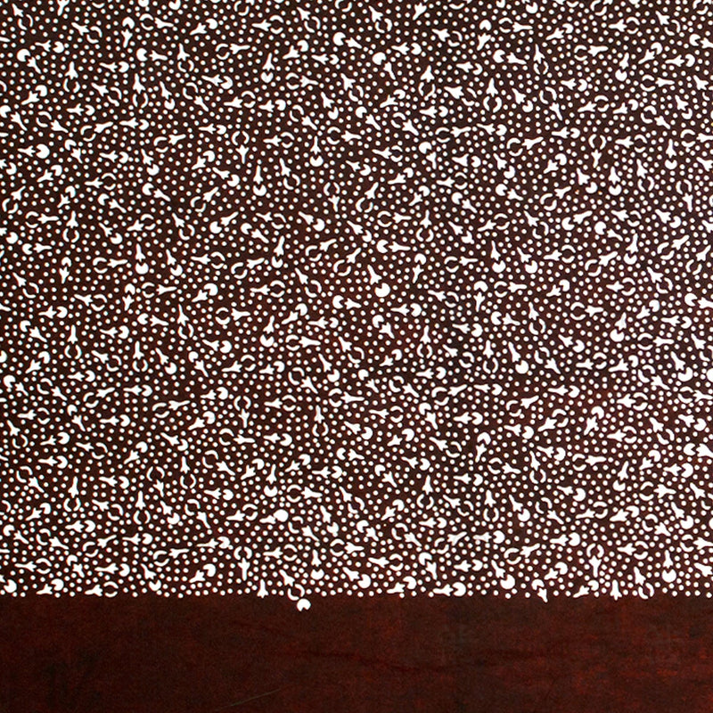 Katagami Japanese Lacquered Paper Stencil with Nasu - Eggplant Motif
