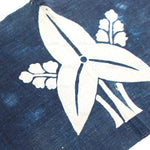 Umagake | Festival Horse Banner with Sawagata Crest and Gunbai | Japanese Indigo