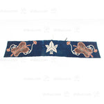 Umagake | Festival Horse Banner with Sawagata Crest and Gunbai | Japanese Indigo
