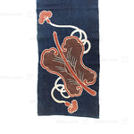 Umagake | Festival Horse Banner with Sawagata Crest and Gunbai | Japanese Indigo
