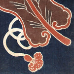 Umagake | Festival Horse Banner with Sawagata Crest and Gunbai | Japanese Indigo