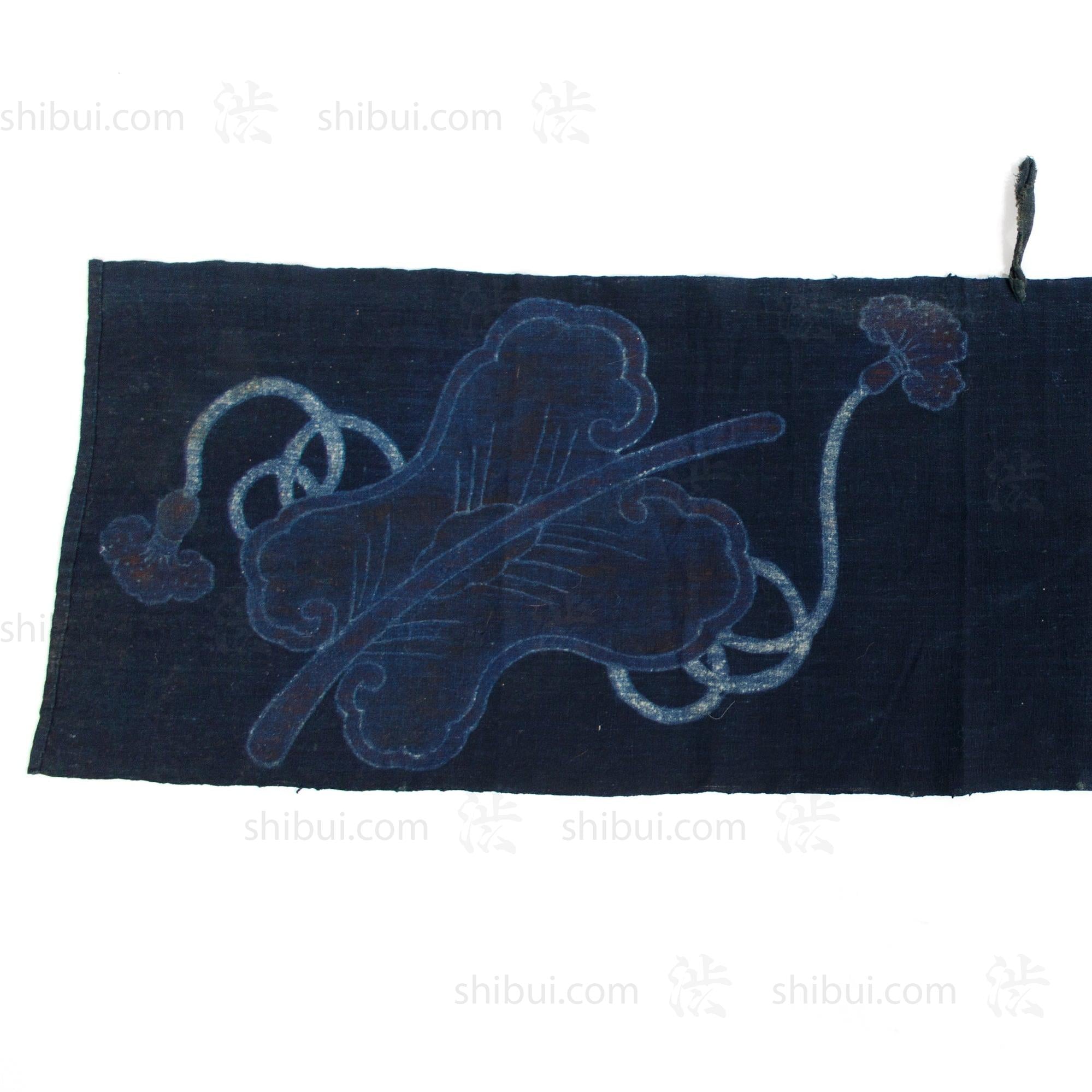 Umagake | Festival Horse Banner with Sawagata Crest and Gunbai | Japanese Indigo