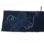 Umagake | Festival Horse Banner with Sawagata Crest and Gunbai | Japanese Indigo