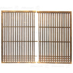 Pair of Machiya Exterior Panels | Japanese Cedar Architectural Panel | Screen