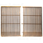 Pair of Machiya Exterior Panels | Japanese Cedar Architectural Panel | Screen