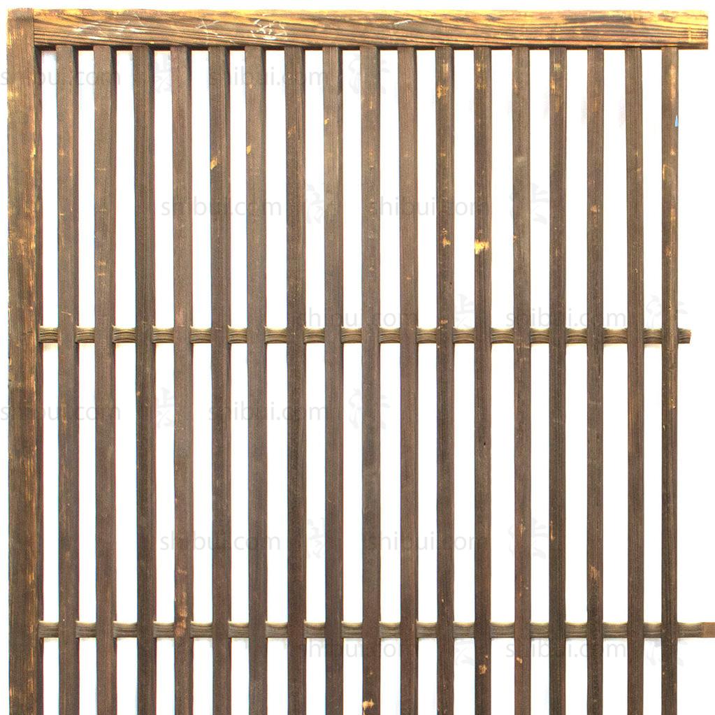 Pair of Machiya Exterior Panels | Japanese Cedar Architectural Panel | Screen