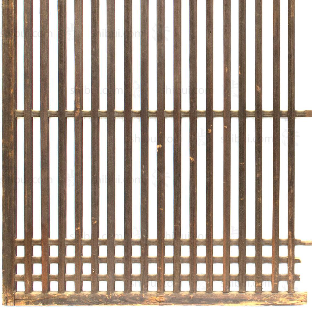 Pair of Machiya Exterior Panels | Japanese Cedar Architectural Panel | Screen