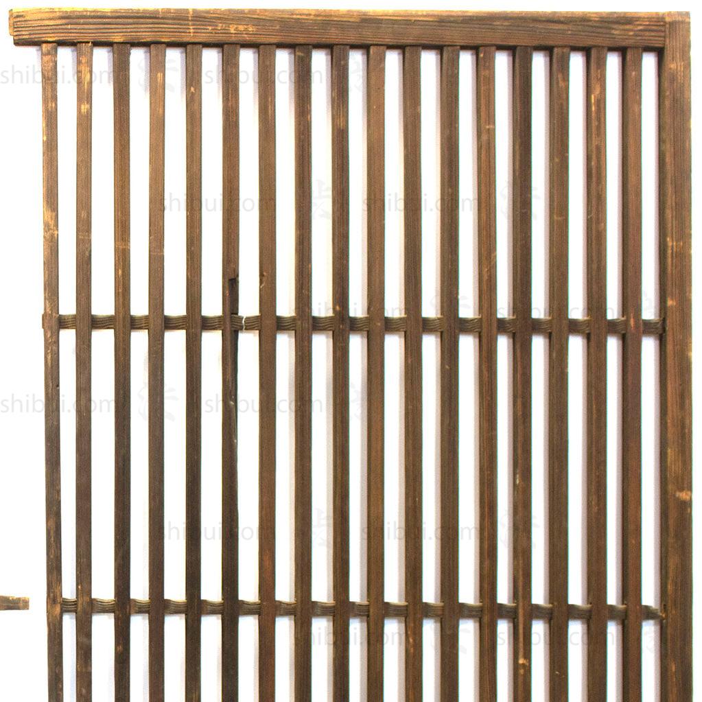 Pair of Machiya Exterior Panels | Japanese Cedar Architectural Panel | Screen