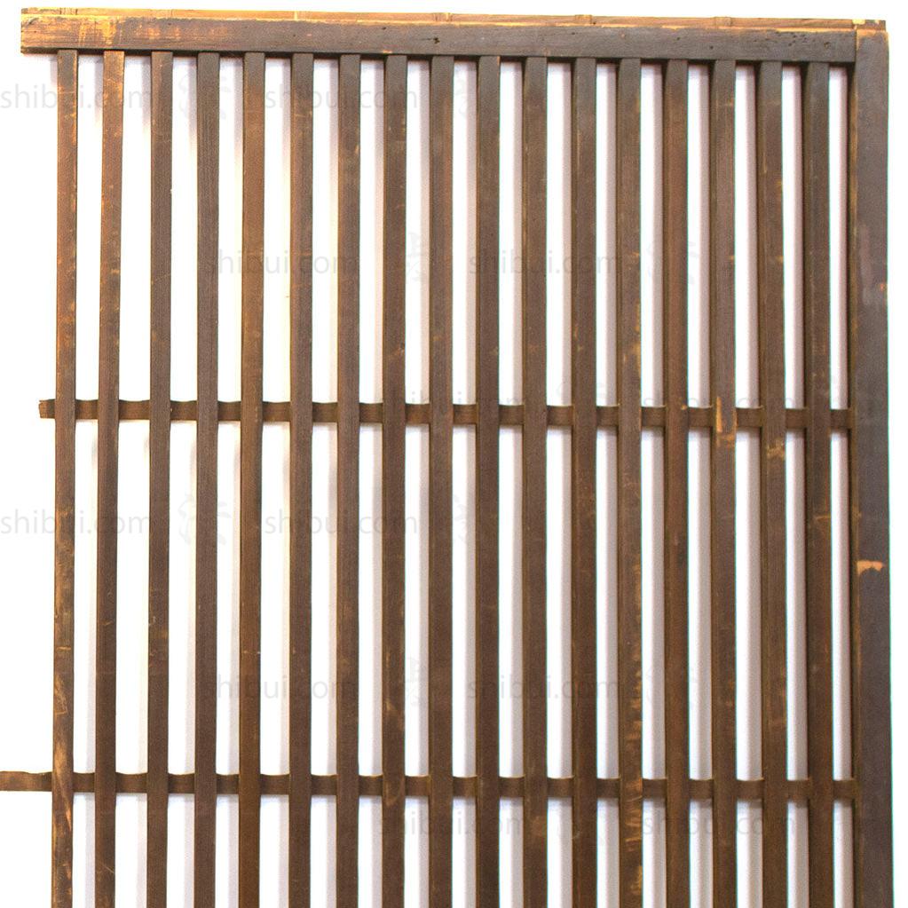 Pair of Machiya Exterior Panels | Japanese Cedar Architectural Panel | Screen