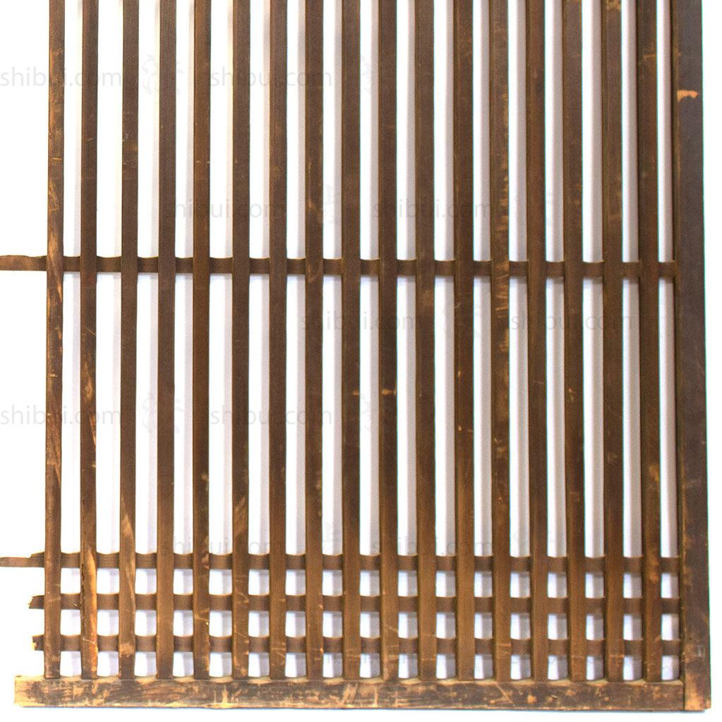 Pair of Machiya Exterior Panels | Japanese Cedar Architectural Panel | Screen