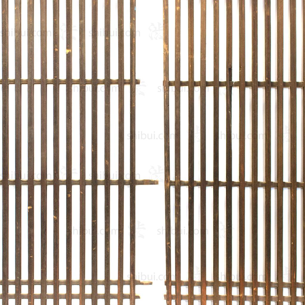 Pair of Machiya Exterior Panels | Japanese Cedar Architectural Panel | Screen