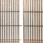 Pair of Machiya Exterior Panels | Japanese Cedar Architectural Panel | Screen