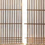 Pair of Machiya Exterior Panels | Japanese Cedar Architectural Panel | Screen
