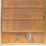 Pair of Sugi Yoshido Doors | Japanese Cedar and Bamboo Wooden Doors for Summer