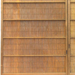 Pair of Sugi Yoshido Doors | Japanese Cedar and Bamboo Wooden Doors for Summer