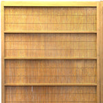 Pair of Sugi Yoshido Doors | Japanese Cedar and Bamboo Wooden Doors for Summer