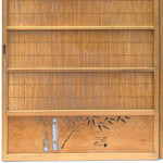 Pair of Sugi Yoshido Doors | Japanese Cedar and Bamboo Wooden Doors for Summer