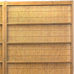 Pair of Sugi Yoshido Doors | Japanese Cedar and Bamboo Wooden Doors for Summer
