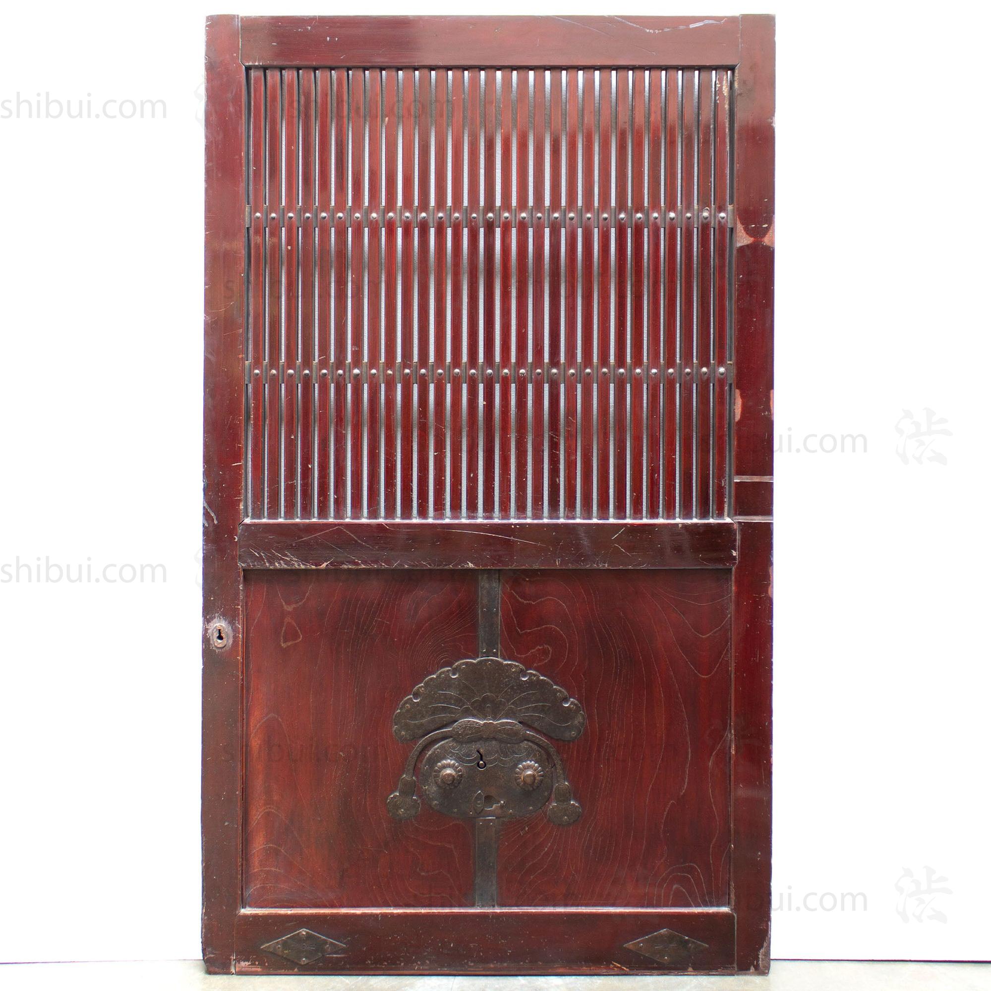 Keyaki Kura Door | Japanese Elm Summer Storehouse Door | Japanese Architectural Décor