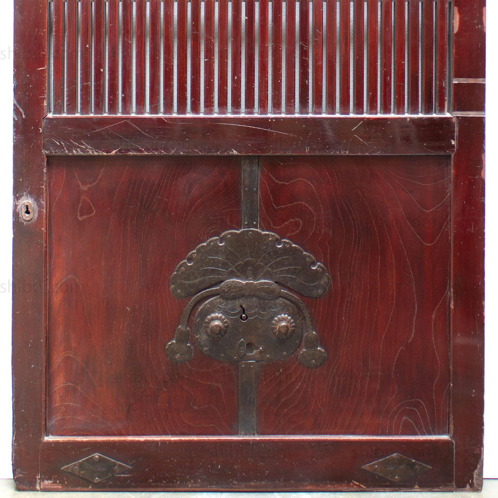 Keyaki Kura Door | Japanese Elm Summer Storehouse Door | Japanese Architectural Décor